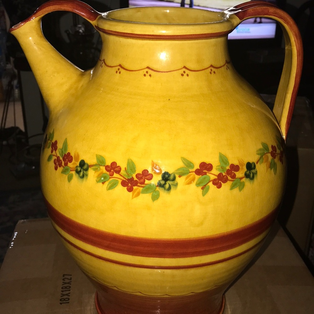 Large French terracota water jug